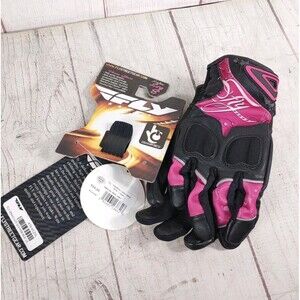 USED - Fly Racing Women's Venus Motorcycle Gloves PINK/BLACK - Size LARGE 8